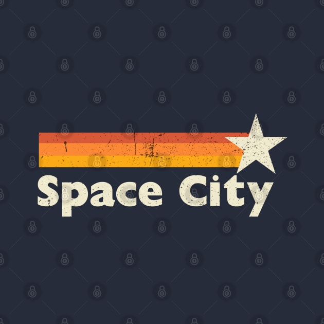 Retro Space City by Phoebe Bird Designs