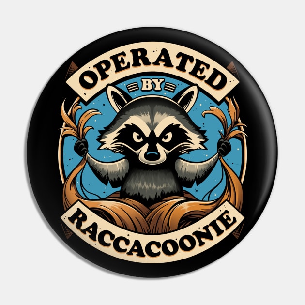 Raccoon Supremacy - Evil Trash Panda Pin by Snouleaf