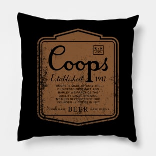 Coops Label Gold Pillow