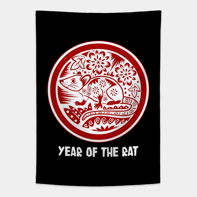 Year of the Rat Tapestry by Peppermint Narwhal