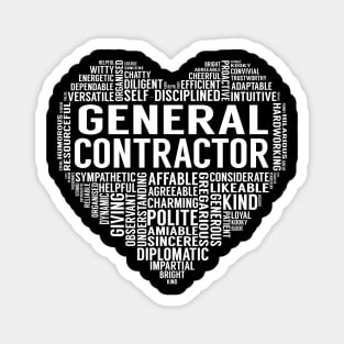 General Contractor Heart Magnet