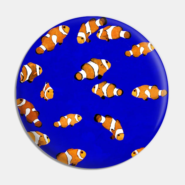 Clownfish Pin by KatherineBlowerDesigns