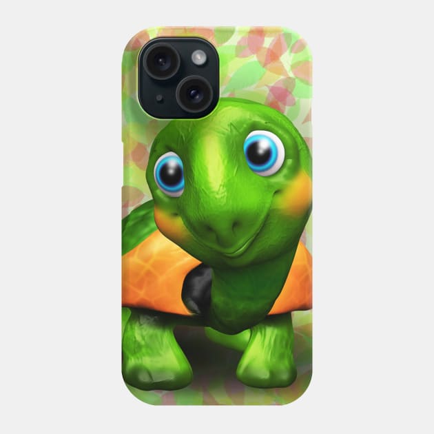 Green Turtle Baby 3D Phone Case by BluedarkArt