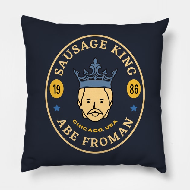 Sausage King of Chicago Pillow by Mountain Dewclaw