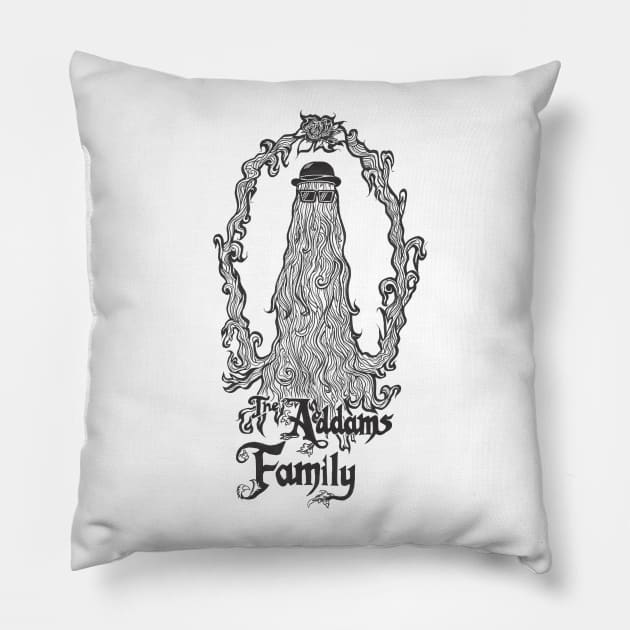 Cousin it Pillow by wet_chicken_lip