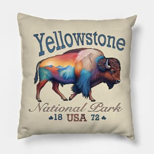 Yellowstone Bison Pillow