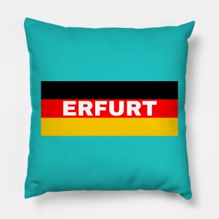 Erfurt City in German Flag Pillow