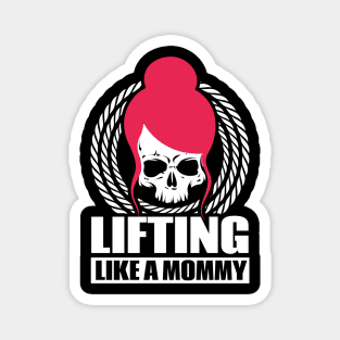 Humorous Lifting Like Mommies Artwork Magnet