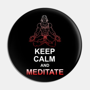 Keep Calm and Meditate Pin