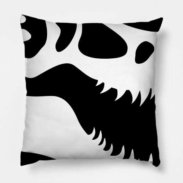 T-Rex Skull Pillow by Ramateeshop