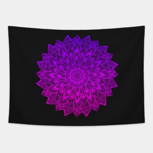 Purple-Pink Digital Mandala Tapestry