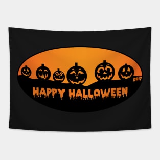 Pumpkin Heads Tapestry