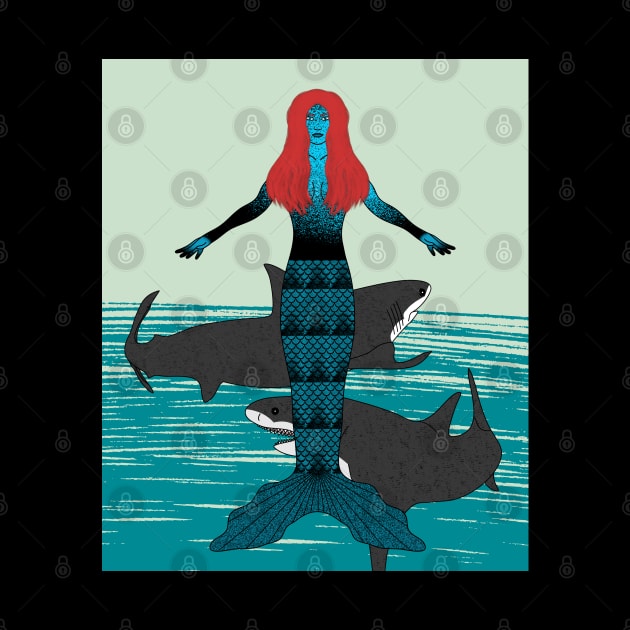Red Hair Mermaid by Manzo Carey