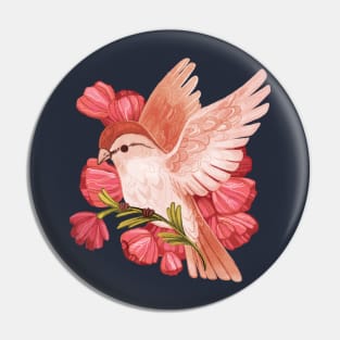 Sparrow Bird Pin