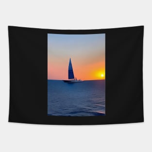 WATERY SUNSET Tapestry