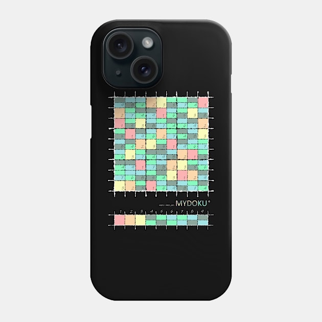 Mydoku_W003_H001_001_F: Sudoku, Sudoku coloring, logic, logic puzzle, holiday puzzle, fun, away from screen Phone Case by Mydoku