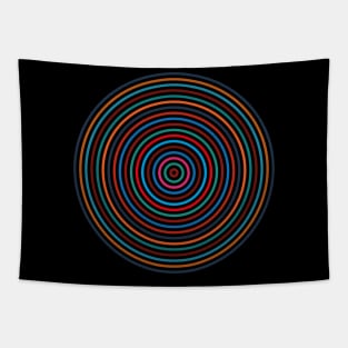 Concentric Colors Tapestry