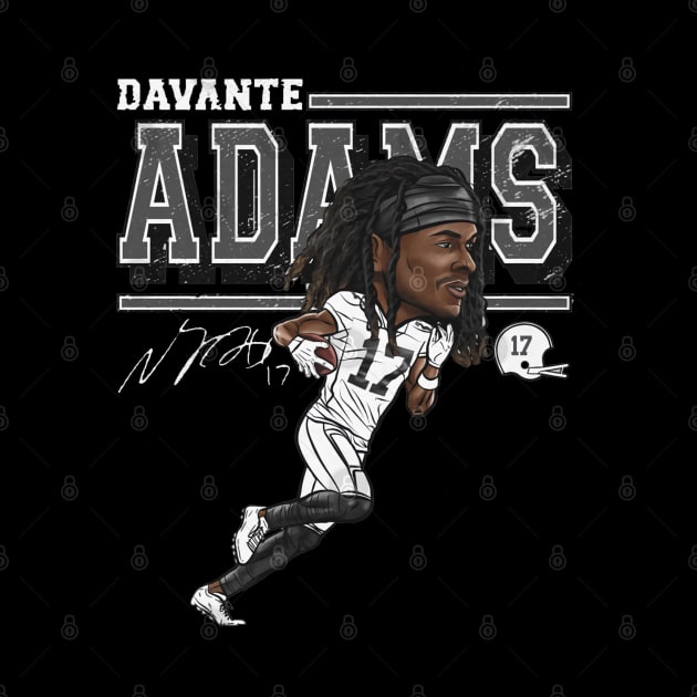 Davante Adams Las Vegas Cartoon by MASTER_SHAOLIN