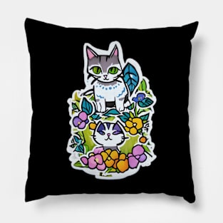 vintage-cat Pillow