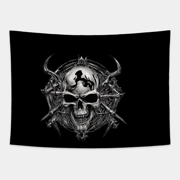 Infernal Chaos Reigns, Devouring Souls - Death Metal Tapestry by Klau