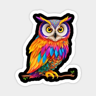 Watercolor Owl Magnet