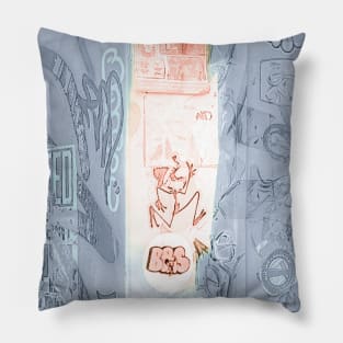 Urban Street Art Graffiti Tag Stickers NYC Pillow