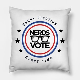 Nerds Vote Circle Pillow