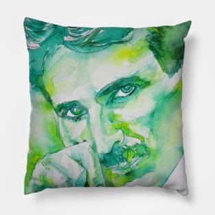 NIKOLA TESLA watercolor portrait .9 Pillow