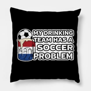 Netherlands Soccer Drinking Team Pillow