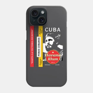 Cuba Castro Havana Habana Cigars Puros Travel Phone Case