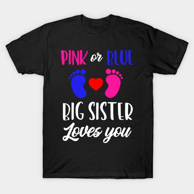 blue big sister shirt