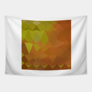 Cocoa Brown Abstract Low Polygon Background Tapestry