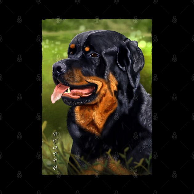 Rottweiler - Black by Thor Reyes