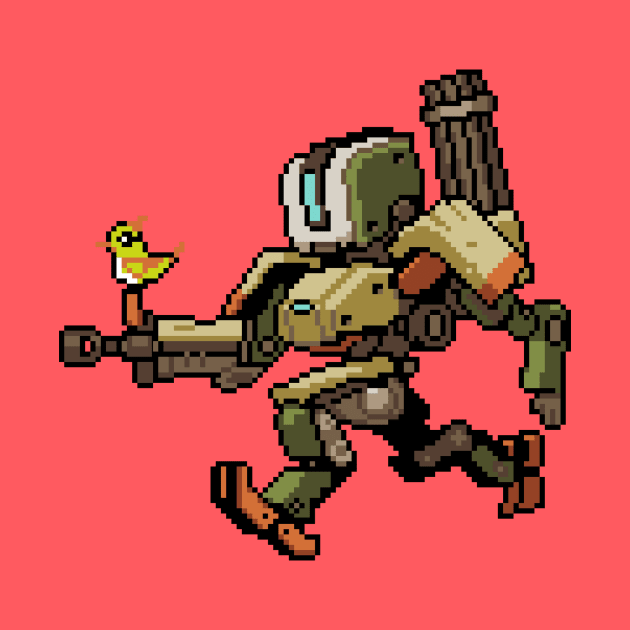 Overwatch - 16Bit Bastion by wyckedguitarist