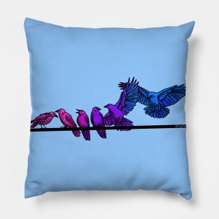 Bi Crows Pillow