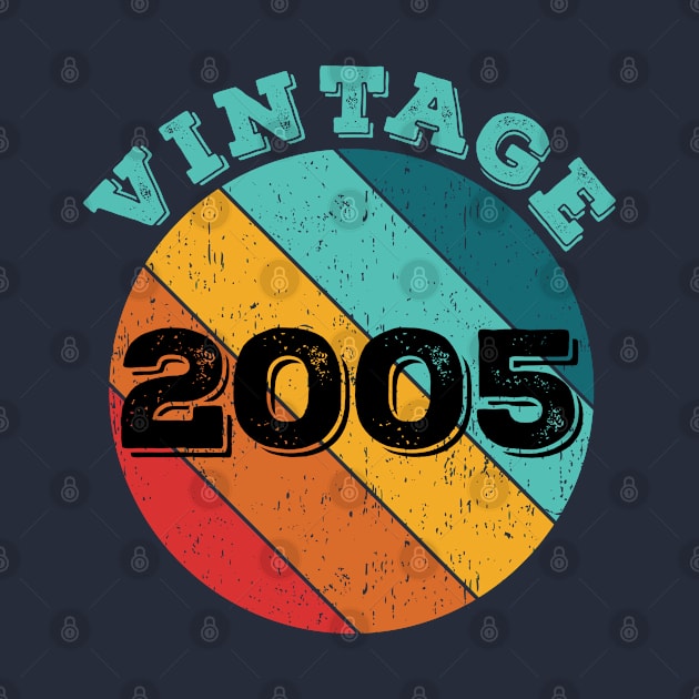 2005 Vintage Shirt, Birthday Gift Tee. Retro Style T-Shirt by LittleBoxOfLyrics