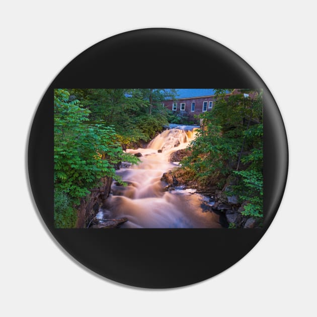 Powwow River smooth Amesbury MA Waterfall Pin by WayneOxfordPh