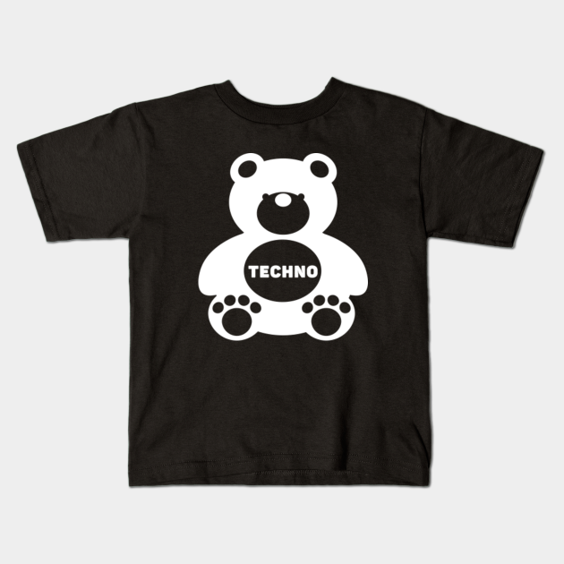 Techno Teddy Bear - Techno music - Techno Music - Kids T-Shirt ...