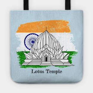 Lotus Temple India Tote