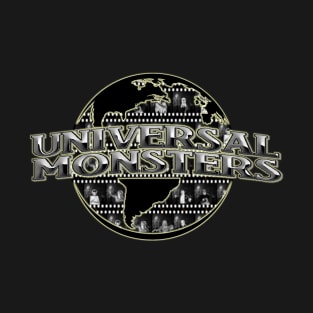 Universal Monsters - Globe Filmstrip. T-Shirt