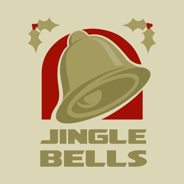 Jingle Bells - Gold by Byway Design