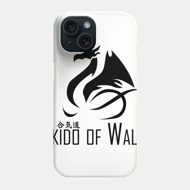 Aikido of Wales (Black) Phone Case by timescape