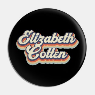 Retro Pattern Elizabeth 70s 80s 90s Birthday Classic Style Pin