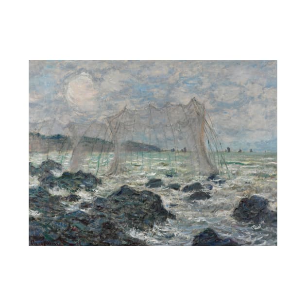 Fishing Nets at Pourville by Claude Monet by Classic Art Stall