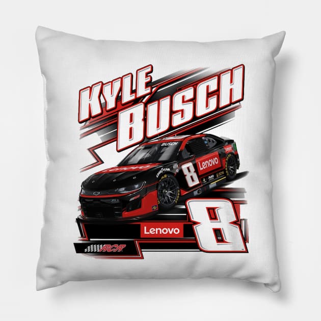 Kyle Busch Car Pillow by art.Hamdan