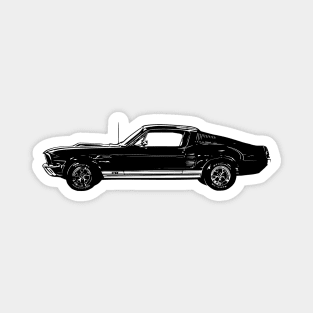 Mustang GT Illustration Magnet