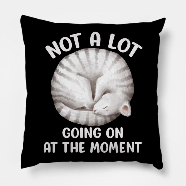 Not A Lot Going On At The Moment - Sleeping Cat Pillow by Animal Specials