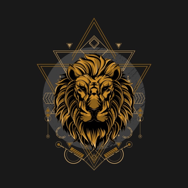 Lion / Urban Streetwear / Lion and Ornaments by Redboy