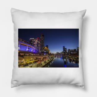 Southbank footbridge, Melbourne, Victoria, Australia. Pillow