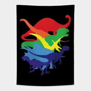 rainbow dinosaur Tapestry